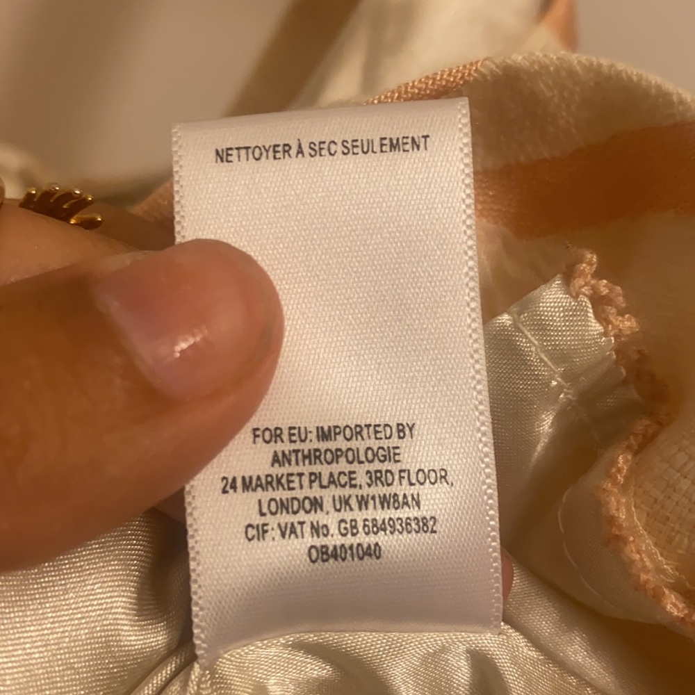 Anthropologie HD in Paris Cream Pink Top - Picture 11 of 11